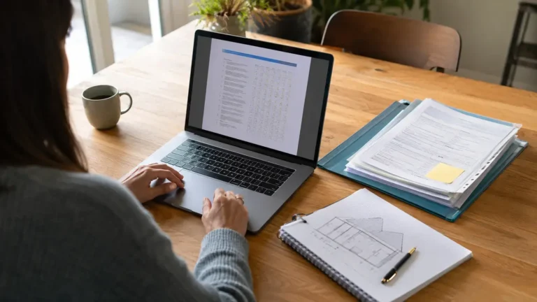 Persona revisando la documentación para solicitar una ayuda de rehabilitación energética